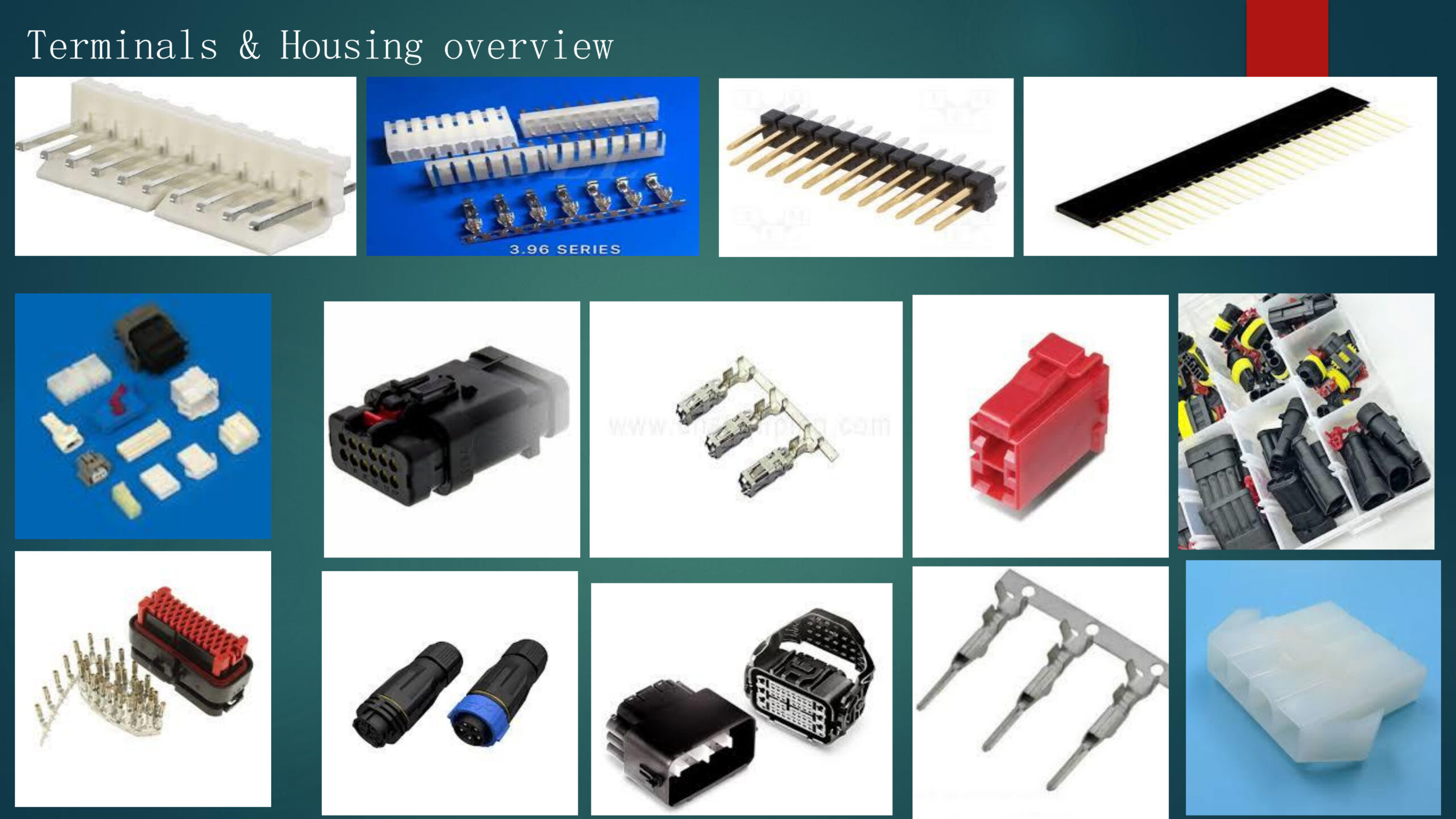 Automotive Connector Housing Electrical Terminal TPA Components
